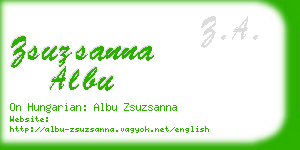 zsuzsanna albu business card